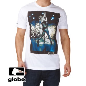 Globe T-Shirts - Globe Rockn Pole T-Shirt - White