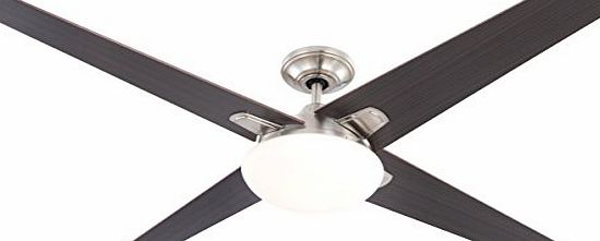 Globo E27 Ceiling Fan with Brushed Nickel Blades, Maple/ Cherry