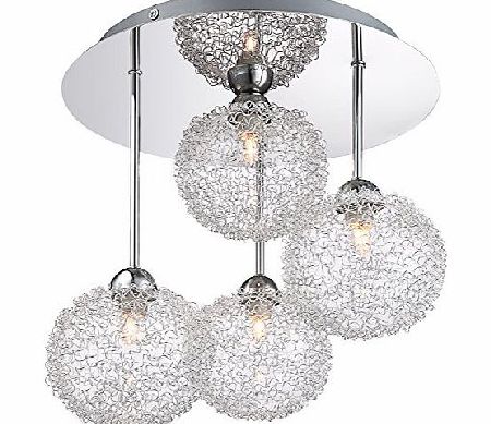 Globo  5662-4D G9 New Design Pendant Lamp Nickel Mat, Chrome