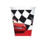 GLOBOS Disney Cars party cups - 8 Disney Cars Party Paper Cups