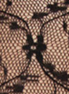 Gloriette Hosiery Co. Gipsy Lace Flower Tights- Black- Large