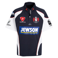Gloucester Away Playing Rugby Shirt - Navy/White.