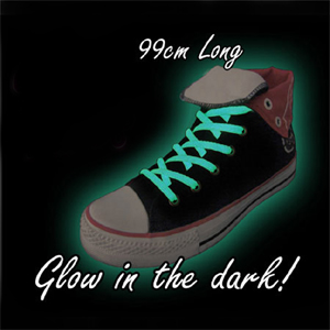 in the Dark Shoe Laces - Green