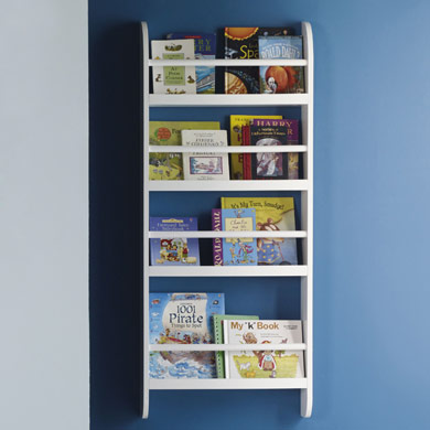 Greenaway Skinny Gallery Bookcase - white