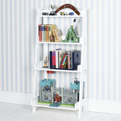 Ladder Bookcase White