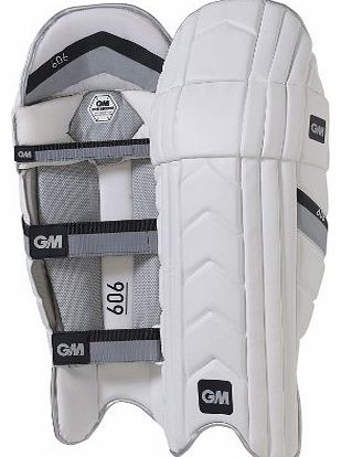 GM 606 Batting Pad -White/Black, Youths Size- Left Hand