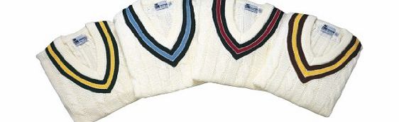 GM Cricket Sweater Navy/Sky Small Boys