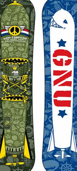 Gnu Mens Gnu Kass Torpedo XC2 Snowboard - 158cm