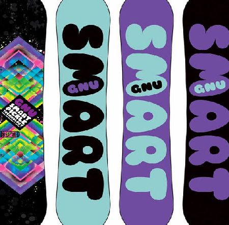 Gnu Womens Gnu Ladies Smart Pickle Snowboard - Multi
