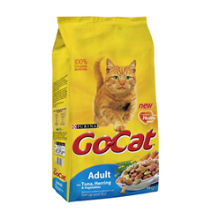 Go-Cat Adult Complete Cat Food with Tuna, Herring and#38; Vegetables 4kg
