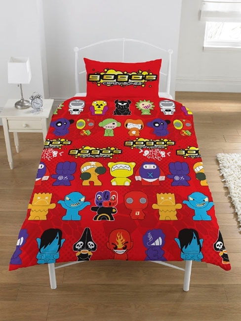 Go Crazy GoGo Crazy Bones Duvet Cover and Pillowcase