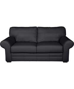 Go Create Walton Leather Sofa Bed - Black