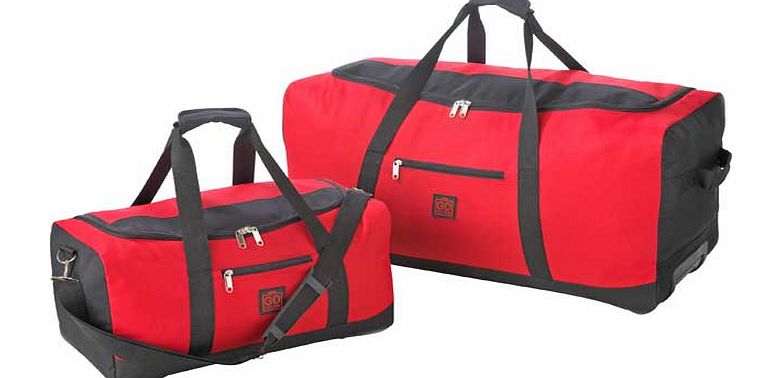 Go Explore 2 Piece Medium Wheeled Holdall Set -