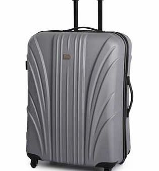 Large 4 Wheel Suitcase - Silver