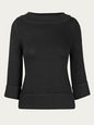 GOAT KNITWEAR BLACK 6 UK GOA-U-FRANCESCA