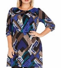 Goddiva Blue midi dress