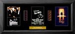Godfather Trio Film Cell: 245mm x 540mm (approx). - black frame with black mount