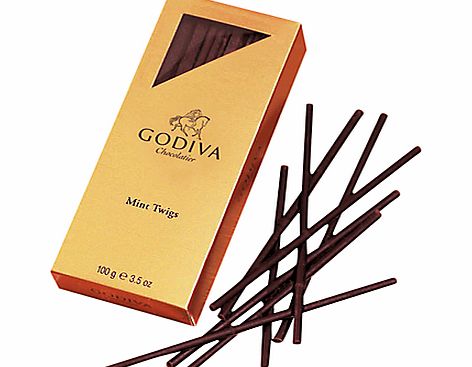 Godiva Mint Twig Chocolates, 100g