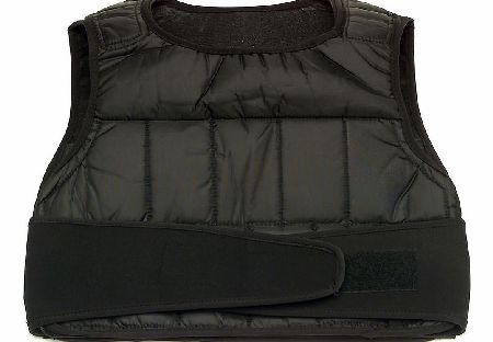 GoFit 40lb Unisex Adjustable Weighted Vest BLACK