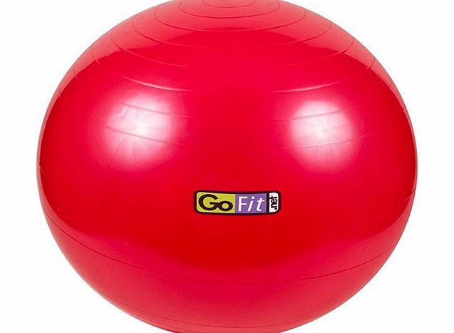 Gym ball with Pump; Ball Plugs  Poster 55cm RED