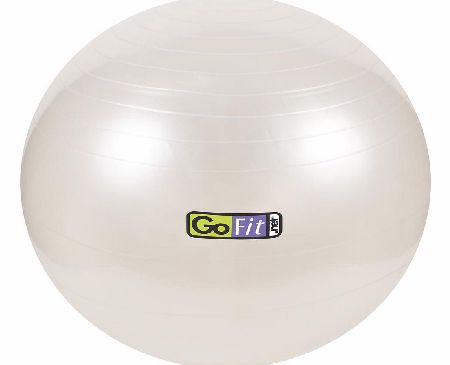 Gym ball with Pump; Ball Plugs  Poster 65cm WHITE