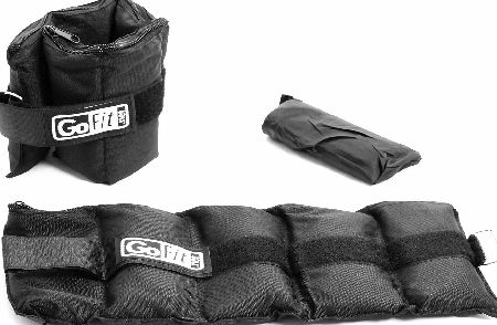 GoFit Padded Ankle Weights (1pr) 2.5lb Each