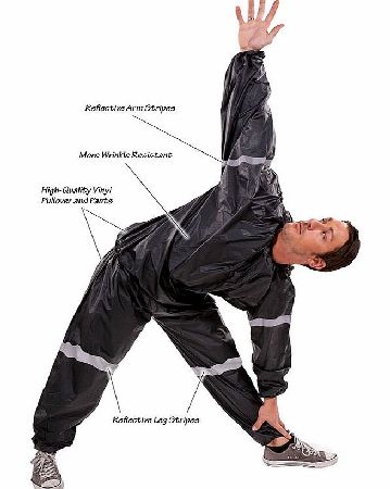 GoFit XXL Heavy Weight Vinyl Sweatsuit Black