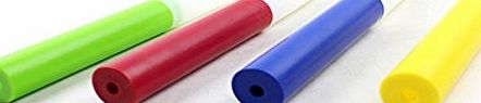 GOGO 4Pcs Plastic Relay Batons Track And Field Equipment - RED