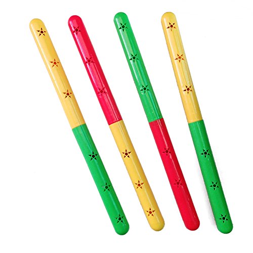 GOGO Plastic Kid Relay Baton, Kid Track And Field Equipment Star Shape, 4Pcs - Blue