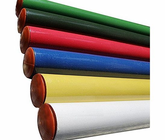 GOGO Track Gear, Metal Aluminium Track Batons 6 Pcs - Yellow