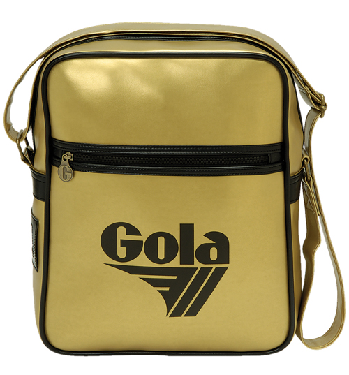 Black and Gold Bronson Shoulder Bag from Gola