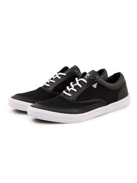 Black Quick March Trainers