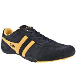 Male Chase Suede Upper Fashion Trainers in Navy