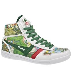 Gola Male Eboy Hi Top Leather Upper Fashion Trainers in Multi