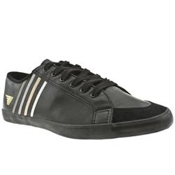 Gola Male Gola Quad Leather Upper Fashion Trainers in Black, White