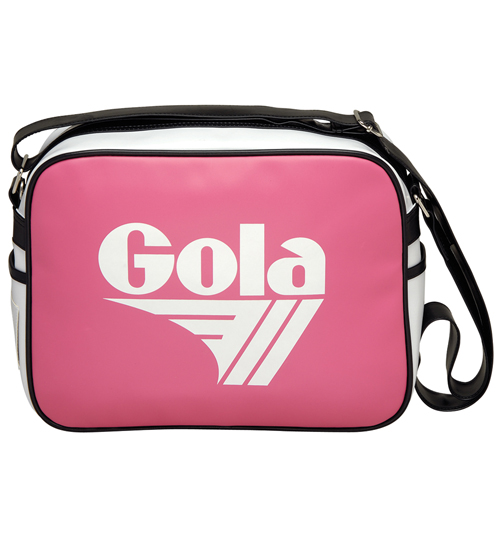 Gola White Pink And Black Redford Shoulder Bag from