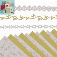 Gold & Silver Outline Stickers Borders