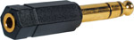 Gold 1/4" Stereo Plug to 3.5mm Stereo
