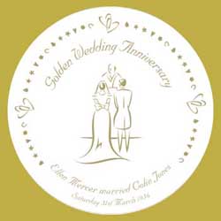 Gold Anniversary Plate