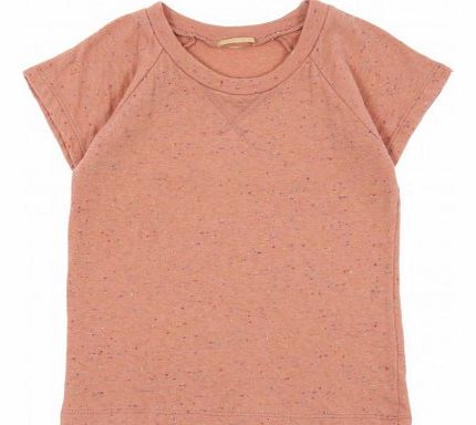 Mottled Jersey Baby T-shirt Rust `3 months