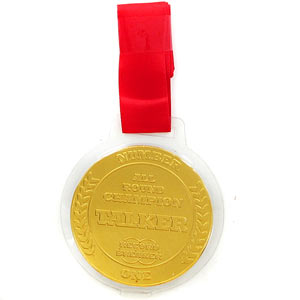 Gold Chocolate Medal for Champion Talker
