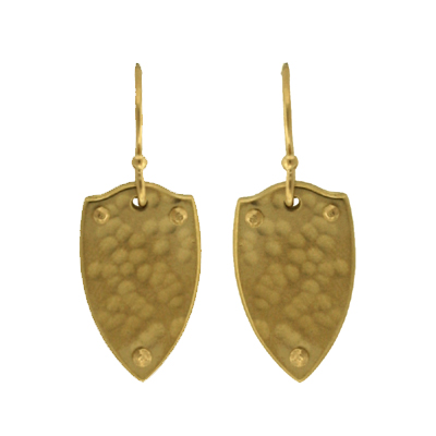 Gold Crest Earrings