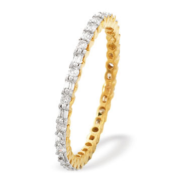 Gold Diamond Full Eternity Ring (329)