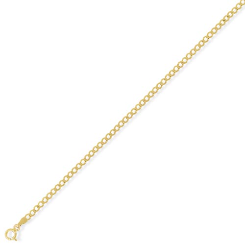 Gold Essentials 16 inch High Performance Curb Chain In 9 Carat Yellow Gold