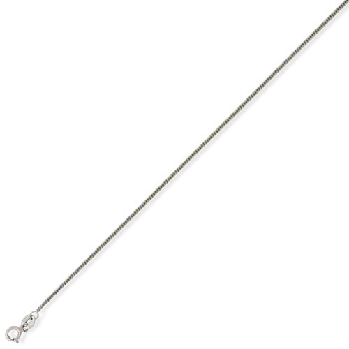 18 inch Curb Chain In 18 Carat White Gold