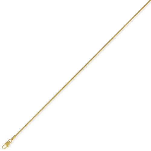 Gold Essentials 20 inch Round Snake Chain In 9 Carat Yellow Gold