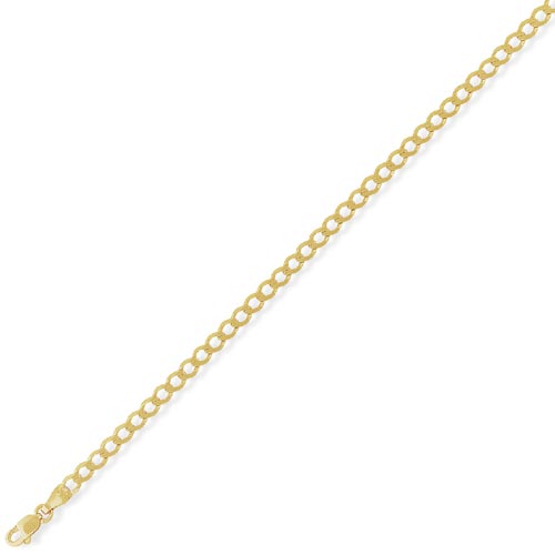 Gold Essentials 24 inch High Performance Curb Chain In 9 Carat Yellow Gold