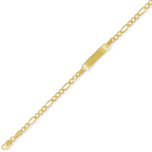 Gold Essentials 5 inch Childs ID Bracelet In 9 Carat Yellow Gold