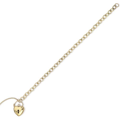 Gold Essentials 7.25 inch Charm Bracelet In 9 Carat Yellow Gold