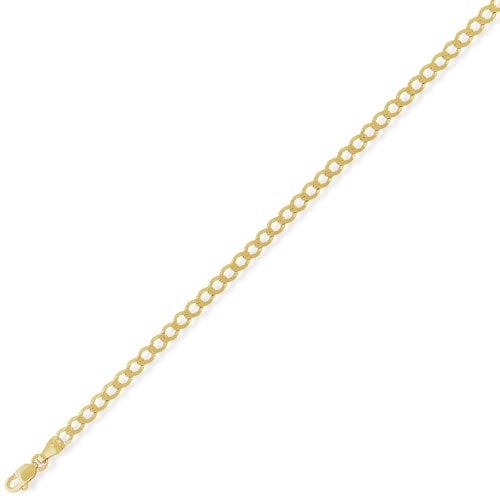 7.25 inch Curb Bracelet In 9 Carat Yellow Gold